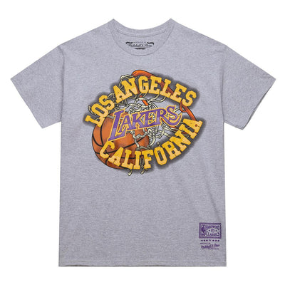 NBA SS GRAPHIC TEE LAKERS - Grey Heather - Image 1