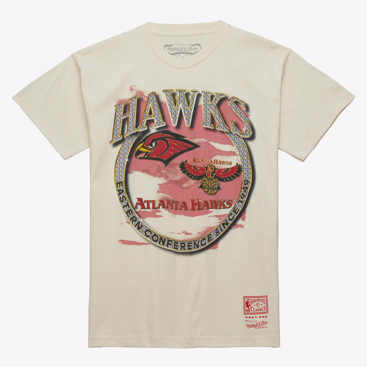 NBA CROWN JEWELS SS TEE HWC HAWKS NATURAL SS8186-AHANTRL - Image 1