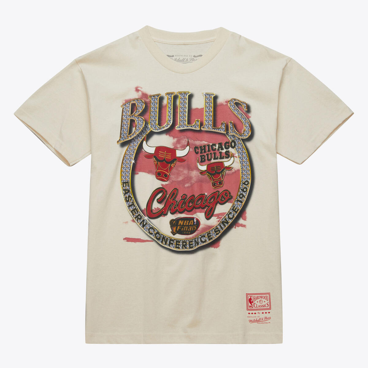 NBA CROWN JEWELS SS TEE HWC BULLS NATURAL SS8186-CBUNTRL - Image 1