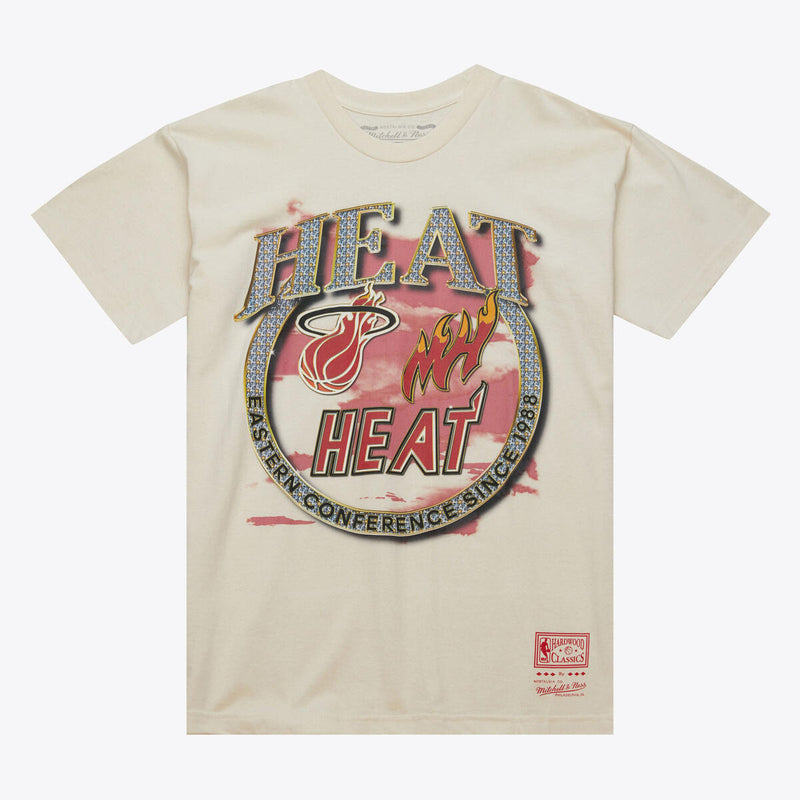 NBA CROWN JEWELS SS TEE HWC HEAT NATURAL SS8186-MHENTRL - Image 1