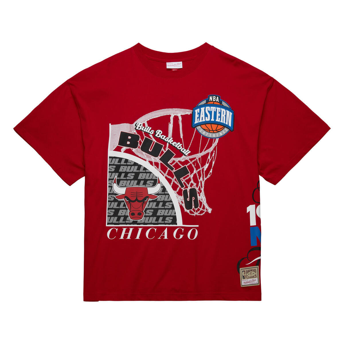 NBA LOGO BLAST SS TEE HWC BULLS Red SS8235-CBURED1 - Image 1