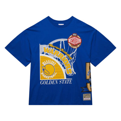 NBA LOGO BLAST SS TEE HWC WARRIORS Blue SS8235-GSWBLUE - Image 1