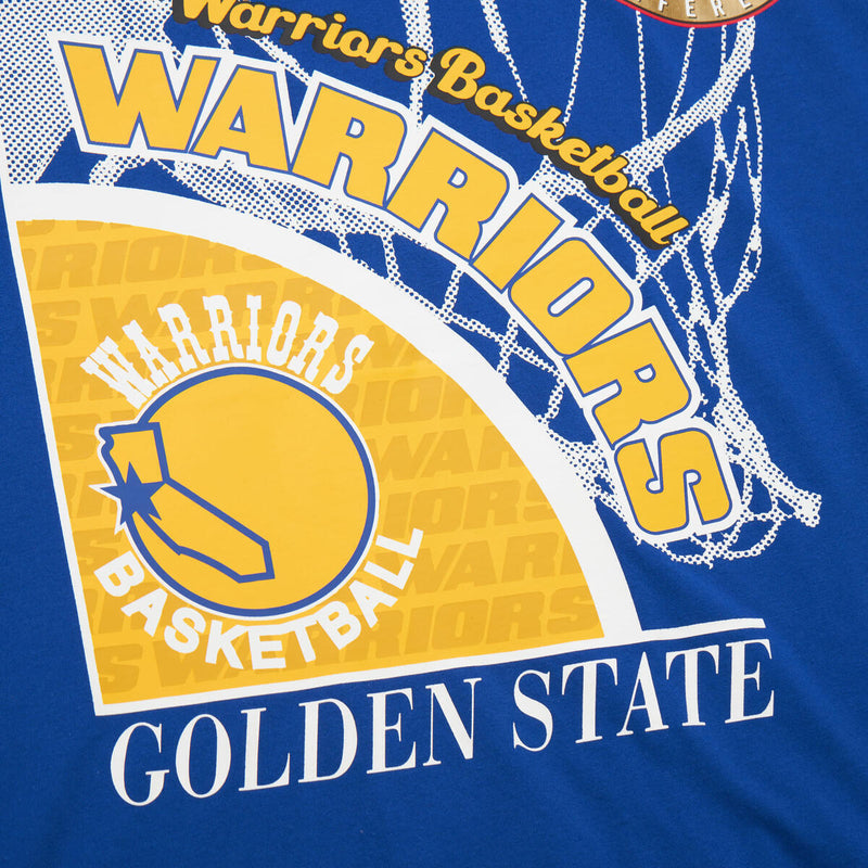 NBA LOGO BLAST SS TEE HWC WARRIORS Blue SS8235-GSWBLUE - Image 5