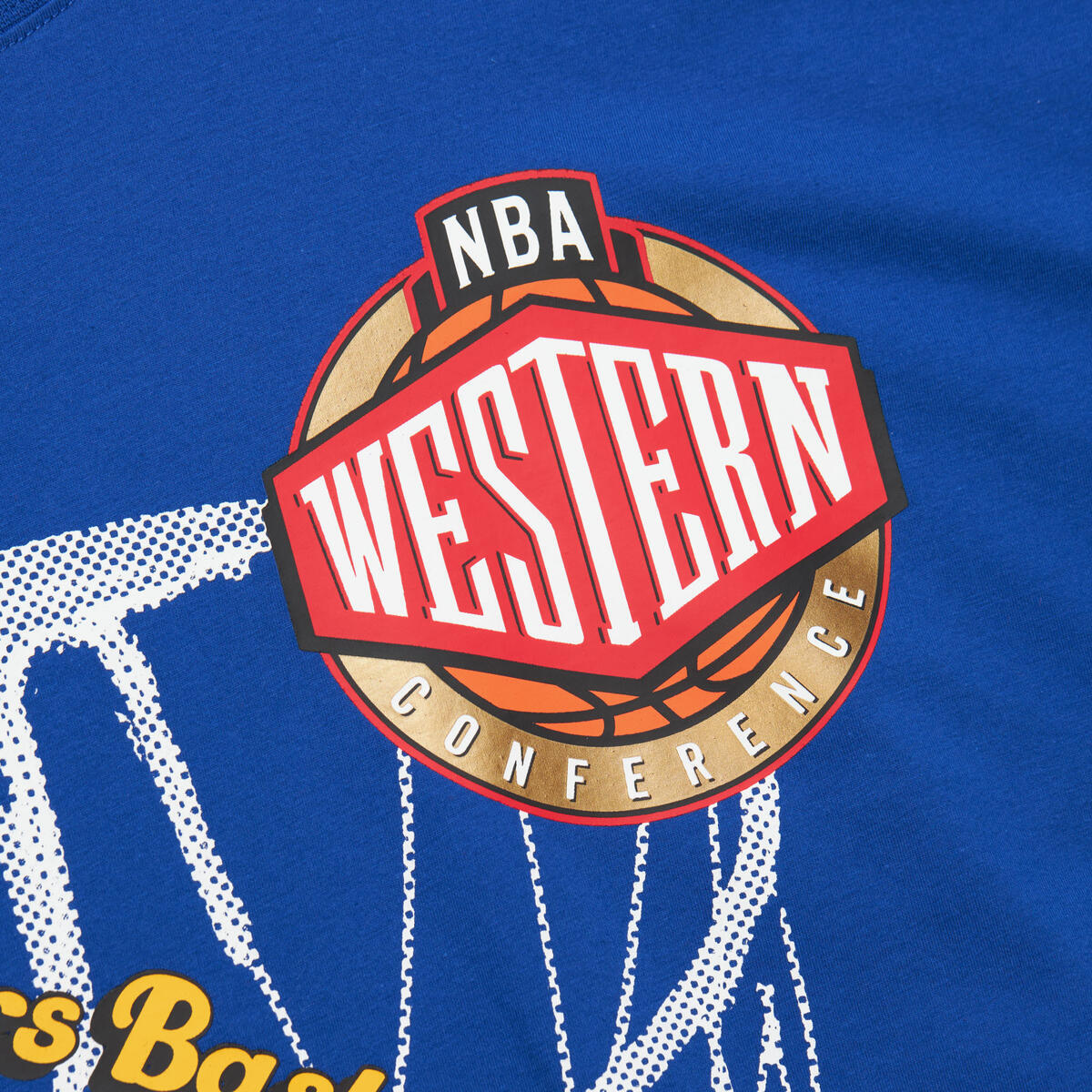 NBA LOGO BLAST SS TEE HWC WARRIORS Blue SS8235-GSWBLUE - Image 8