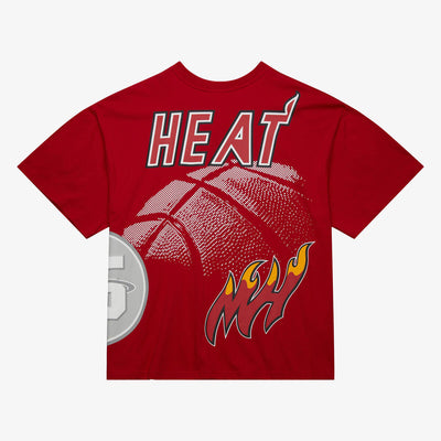 NBA LOGO BLAST SS TEE HWC HEAT - Red - Image 2