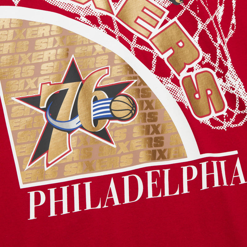NBA LOGO BLAST SS TEE HWC 76ERS Red SS8235-P76RED1 - Image 2