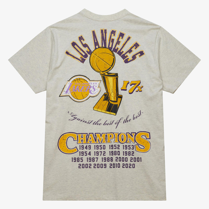 NBA LEGACY DEFINED SS TEE HWC LAKERS - Oatmeal Heather - Image 2