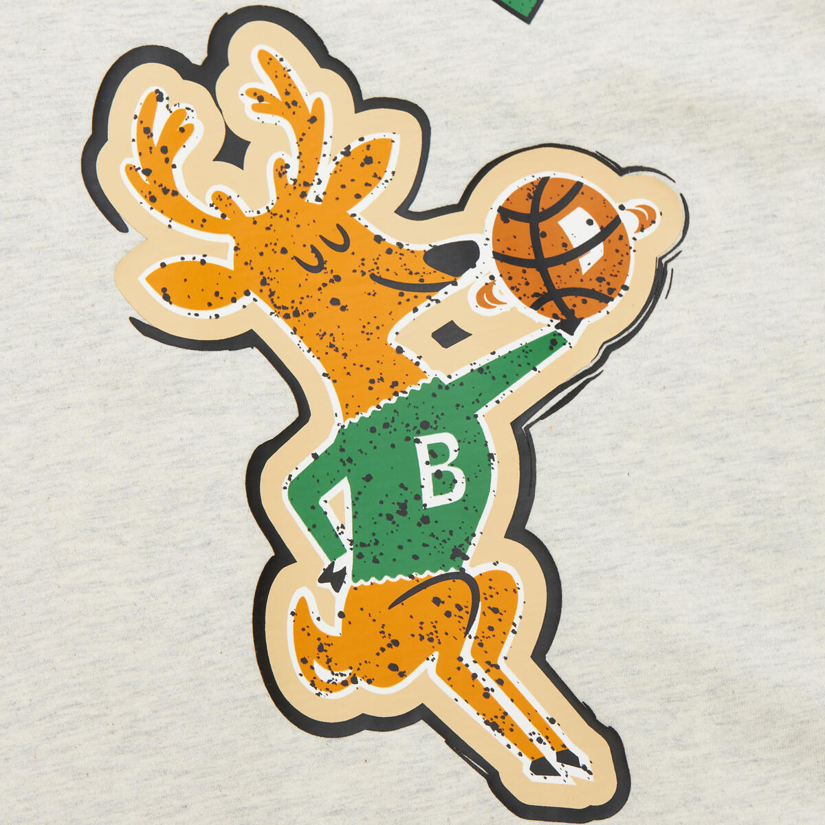 NBA LEGACY DEFINED SS TEE HWC BUCKS Oatmeal Heather SS8412-MBUOTHT - Image 8
