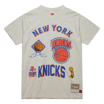NBA LEGACY DEFINED SS TEE HWC KNICKS Oatmeal Heather SS8412-NYKOTHT - Image 1