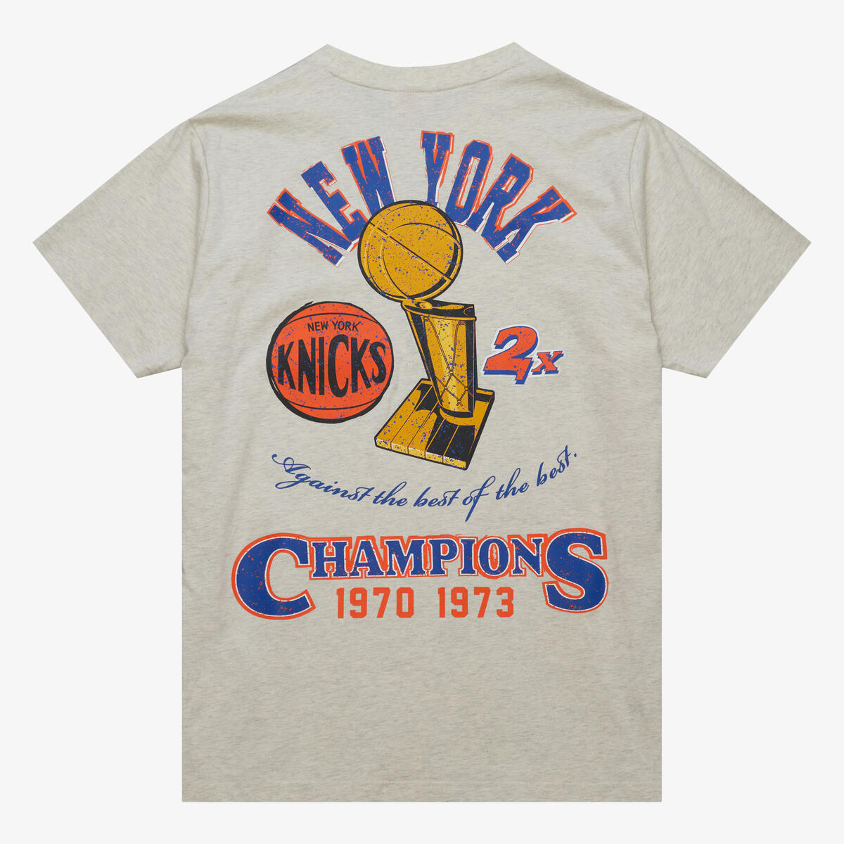 NBA LEGACY DEFINED SS TEE HWC KNICKS Oatmeal Heather SS8412-NYKOTHT - Image 4