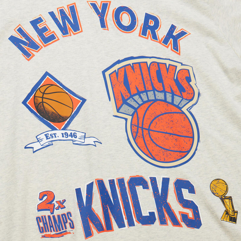 NBA LEGACY DEFINED SS TEE HWC KNICKS Oatmeal Heather SS8412-NYKOTHT - Image 5