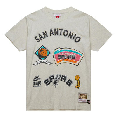 NBA LEGACY DEFINED SS TEE HWC SPURS Oatmeal Heather SS8412-SASOTHT - Image 1