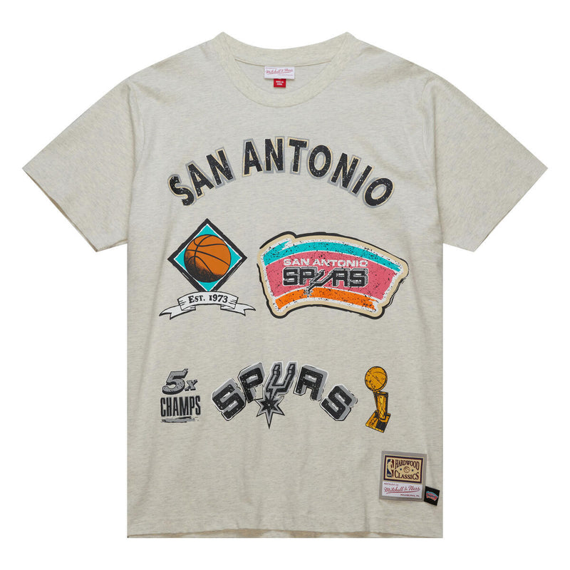NBA LEGACY DEFINED SS TEE HWC SPURS Oatmeal Heather SS8412-SASOTHT - Image 1