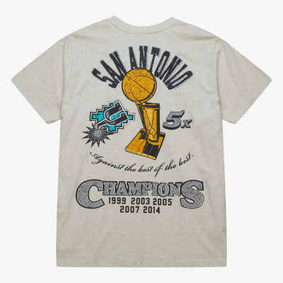 NBA LEGACY DEFINED SS TEE HWC SPURS Oatmeal Heather SS8412-SASOTHT - Image 4