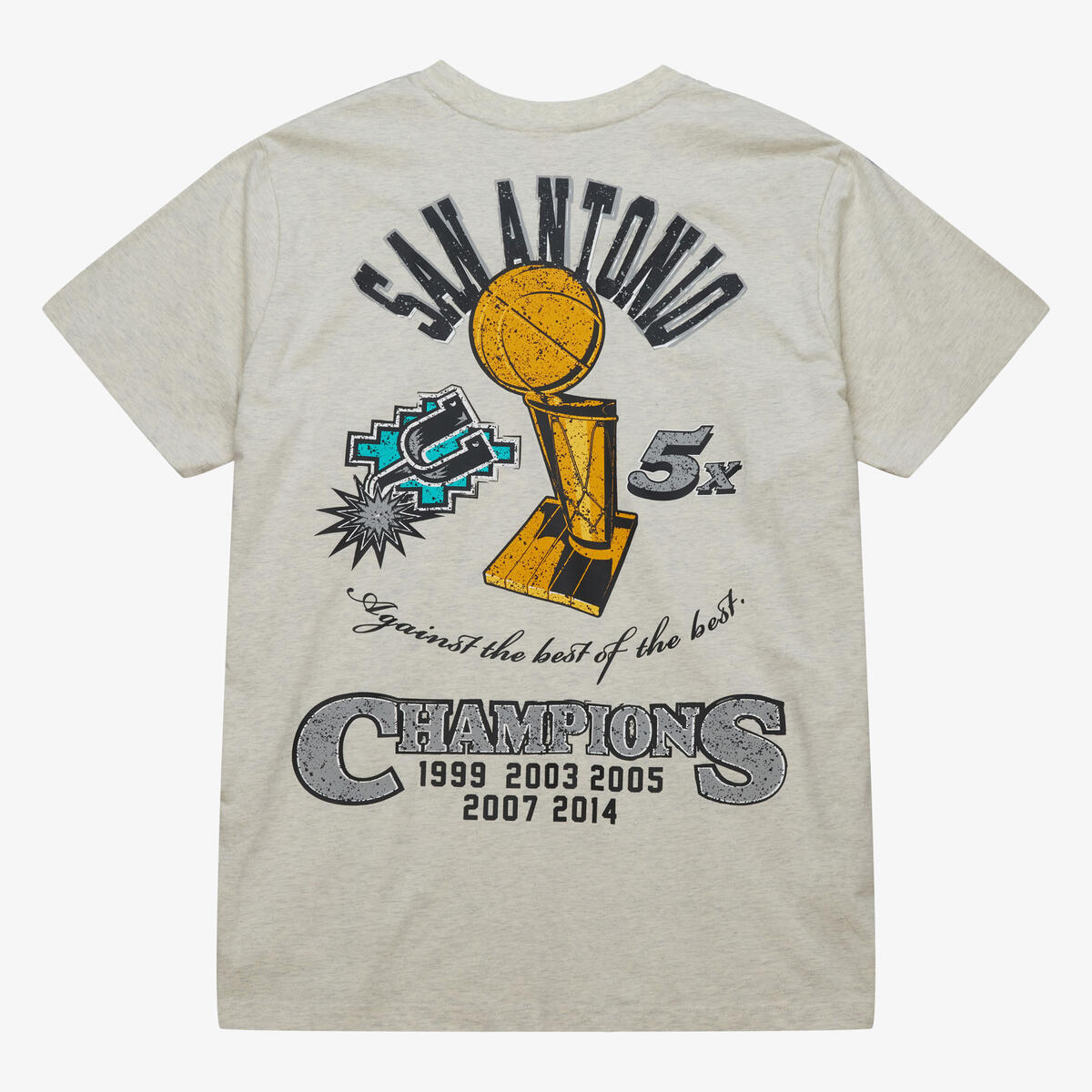 NBA LEGACY DEFINED SS TEE HWC SPURS Oatmeal Heather SS8412-SASOTHT - Image 4