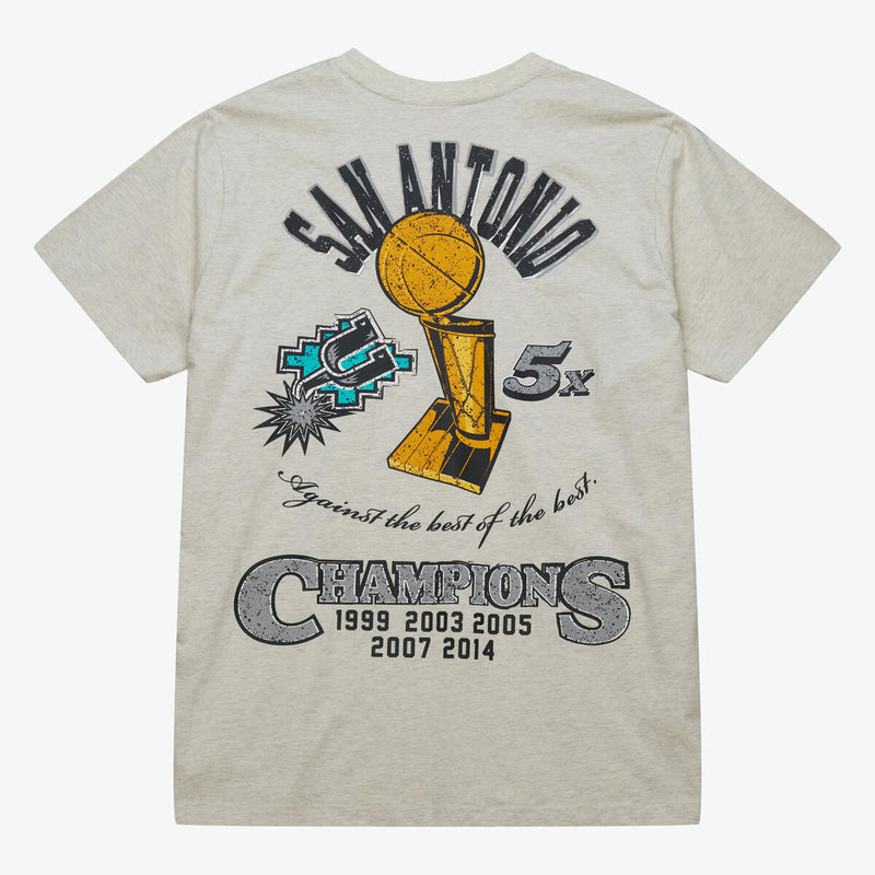 NBA LEGACY DEFINED SS TEE HWC SPURS Oatmeal Heather SS8412-SASOTHT - Image 4