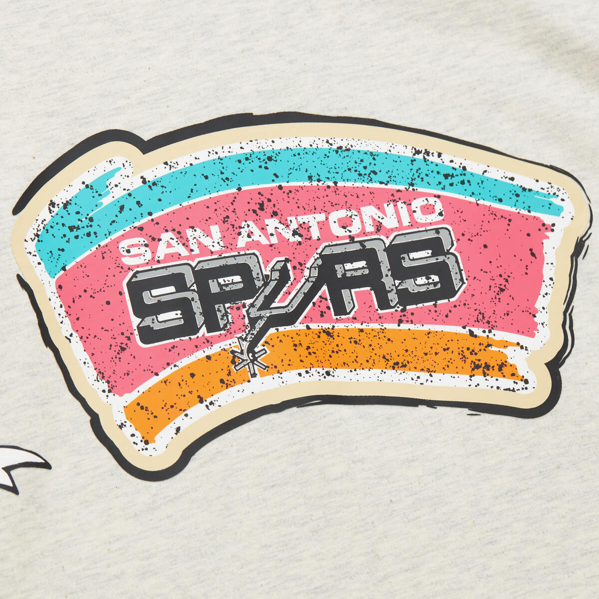 NBA LEGACY DEFINED SS TEE HWC SPURS Oatmeal Heather SS8412-SASOTHT - Image 8