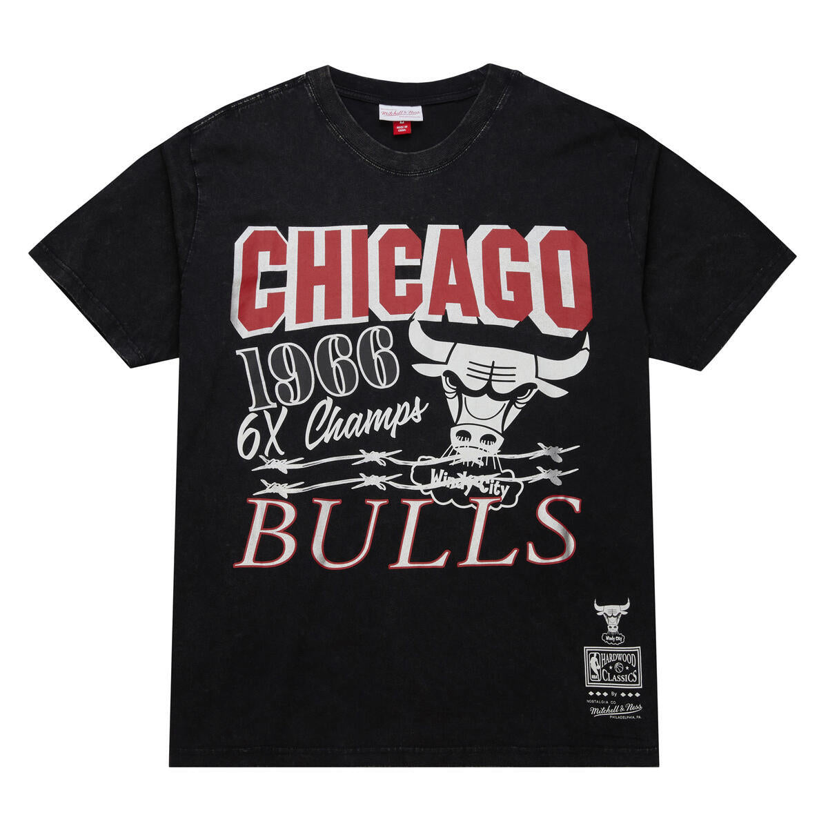 NBA SS TITLES TEE BULLS Black SS8919-CBUBLCK - Image 1