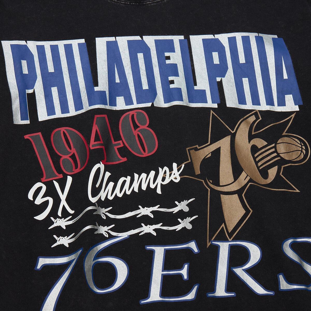 NBA SS TITLES TEE 76ERS Black SS8919-P76BLCK - Image 3