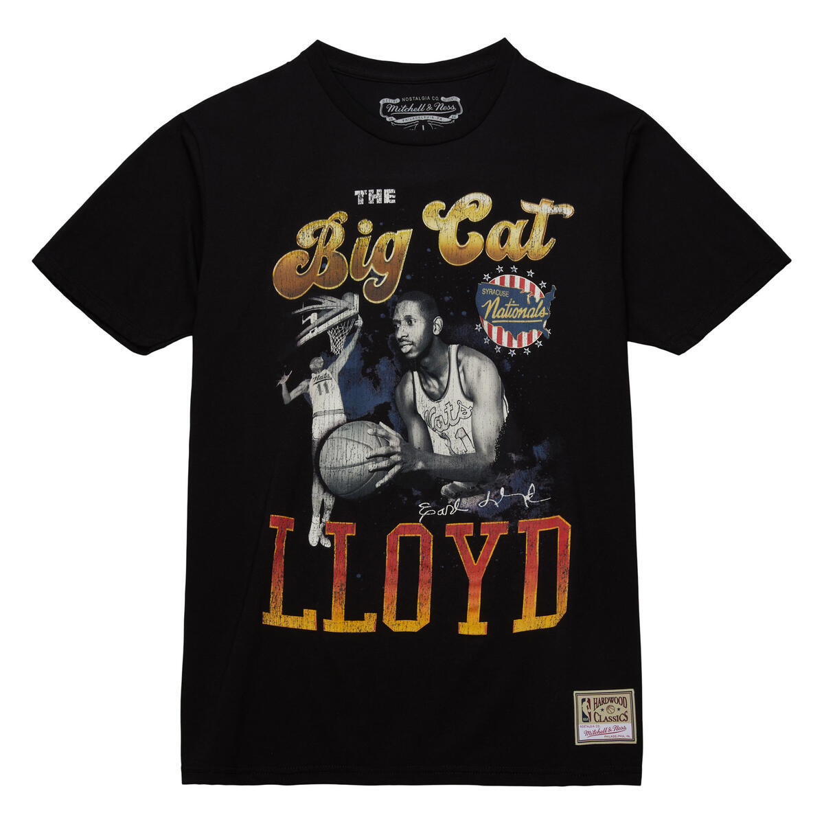 NBA PIONEER TEE 76ERS EARL LLOYD Black SS9628-P76BLCK - Image 6