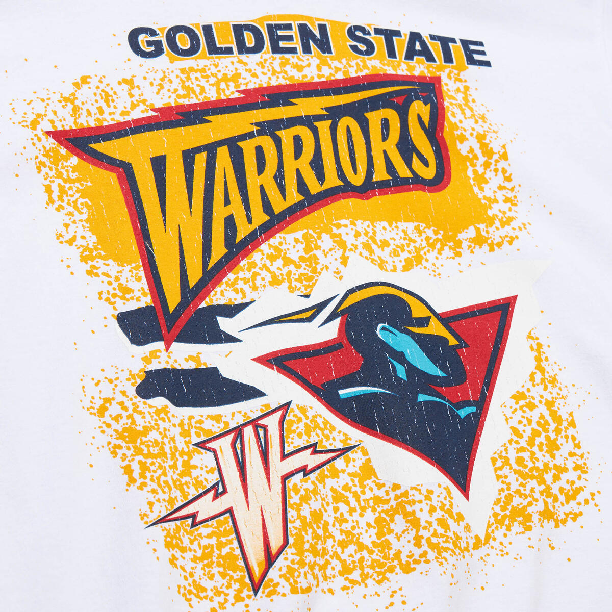 NBA DESTINATION LEISURE SS GRAPHIC TEE WARRIORS White SSTE6788-GSWYYPPPWHIT - Image 3
