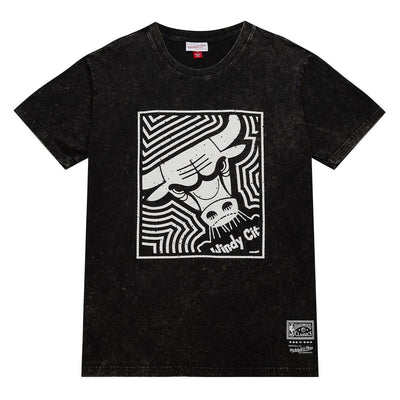 NBA DESTINATION LEISURE SS PREMIUM GRAPHIC TEE BULLS Black SSTE6791-CBUYYPPPBLCK - Image 1