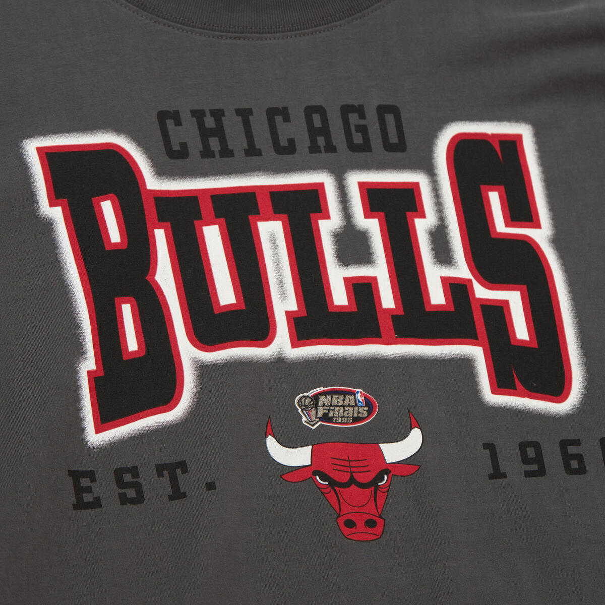 NBA WOMEN'S LOGO BOYFRIEND TEE BULLS - Image 4