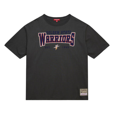 NBA WOMEN'S LOGO BOYFRIEND TEE WARRIORS - Grey - Image 1