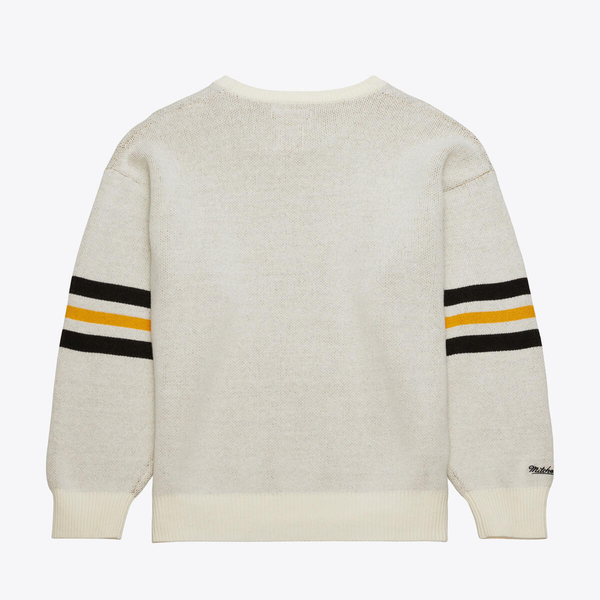 NHL RETRO HELMET SWEATER CURRENT LOGO BRUINS Cream SW8081-BBNCREA - Image 2