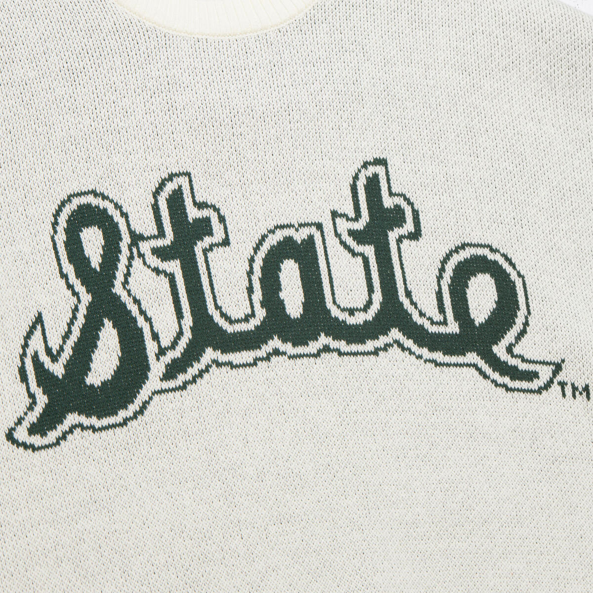 NCAA RETRO HELMET SWEATER VINTAGE LOGO MICH STATE - Image 4