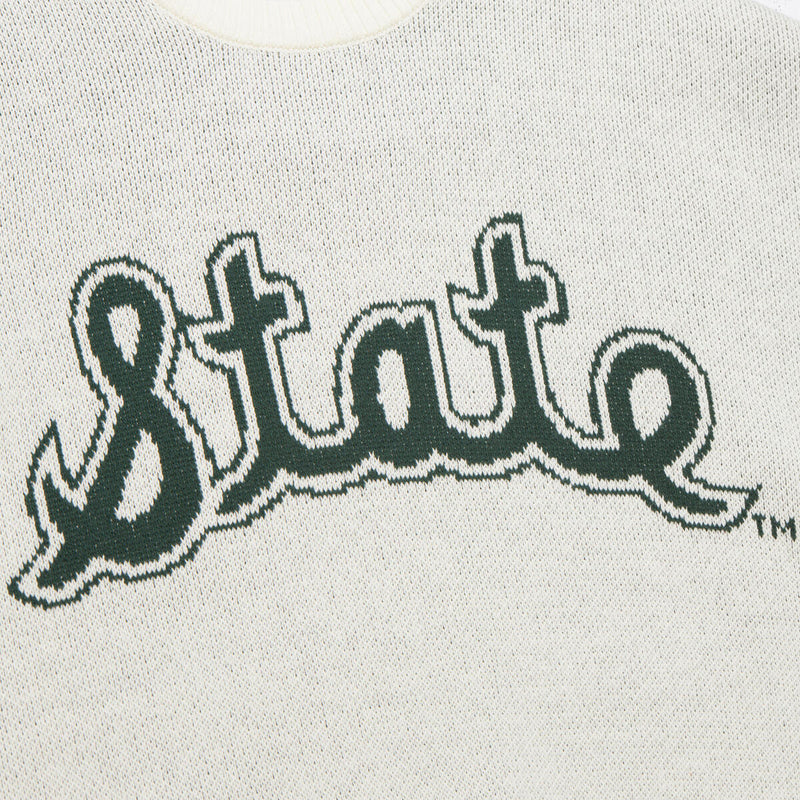 NCAA RETRO HELMET SWEATER VINTAGE LOGO MICH STATE - Image 4
