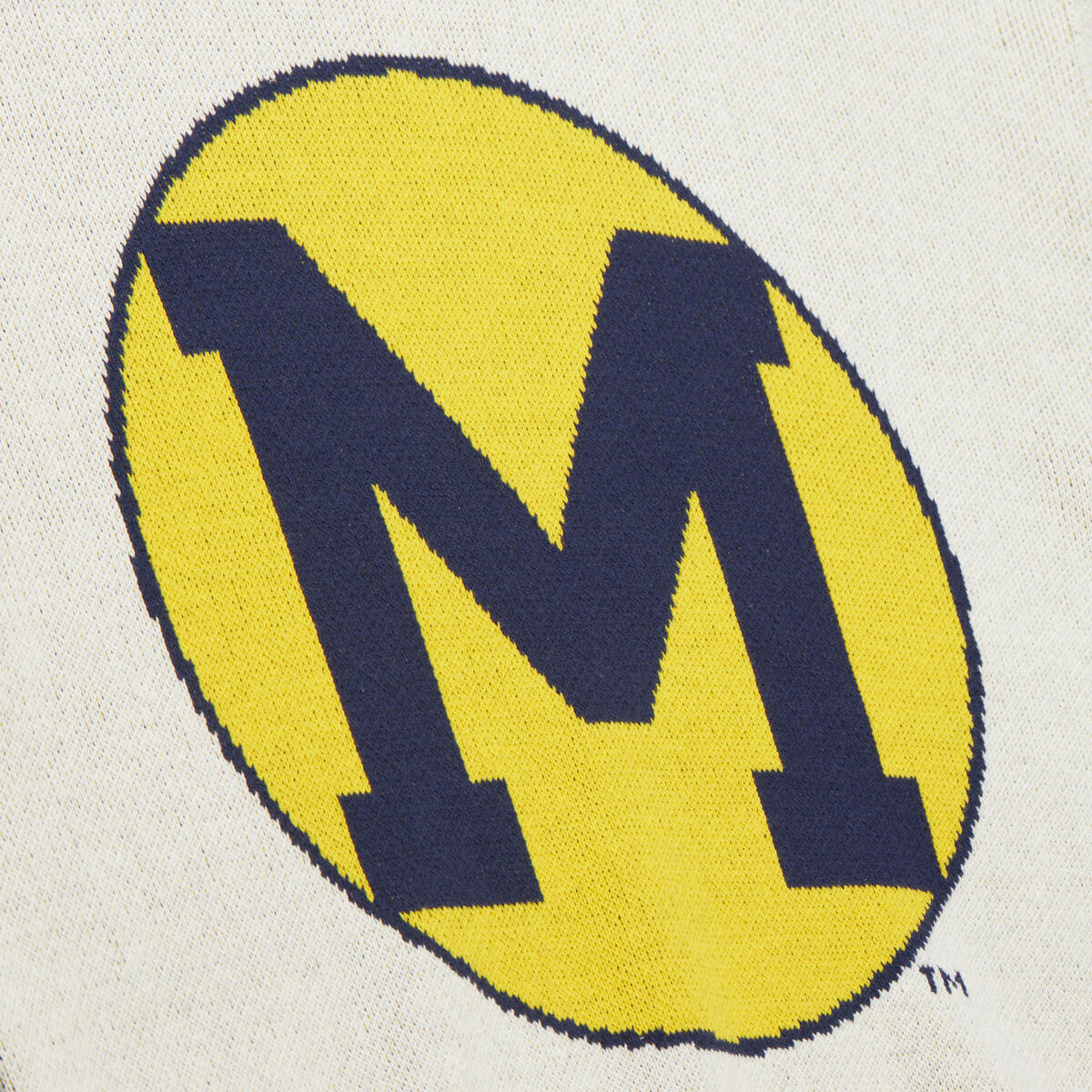 NCAA RETRO HELMET SWEATER VINTAGE LOGO MICHIGAN - Image 3
