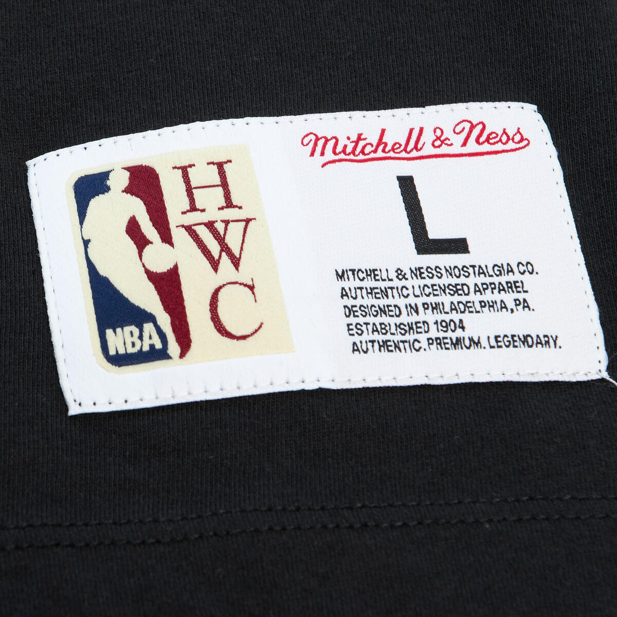 NBA COLOR BLOCKED SS TEE 76ERS Black TCRW1222-P76YYPPPBLCK - Image 1