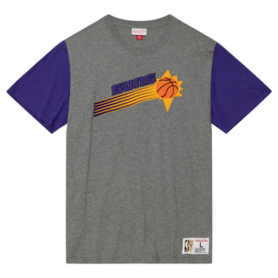 NBA COLOR BLOCKED SS TEE SUNS Grey Heather TCRW1222-PSUYYPPPGYHT - Image 1