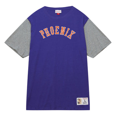 NBA COLOR BLOCKED SS TEE SUNS Purple TCRW1222-PSUYYPPPPURP - Image 1