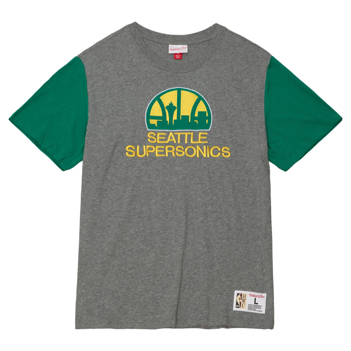 NBA COLOR BLOCKED SS TEE SUPERSONICS - Image 1
