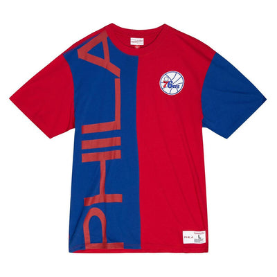 NBA PLAY BY PLAY 2.0 SS TEE 76ERS Royal-Red TCRW1226-P76YYPPPRYRD - Image 1