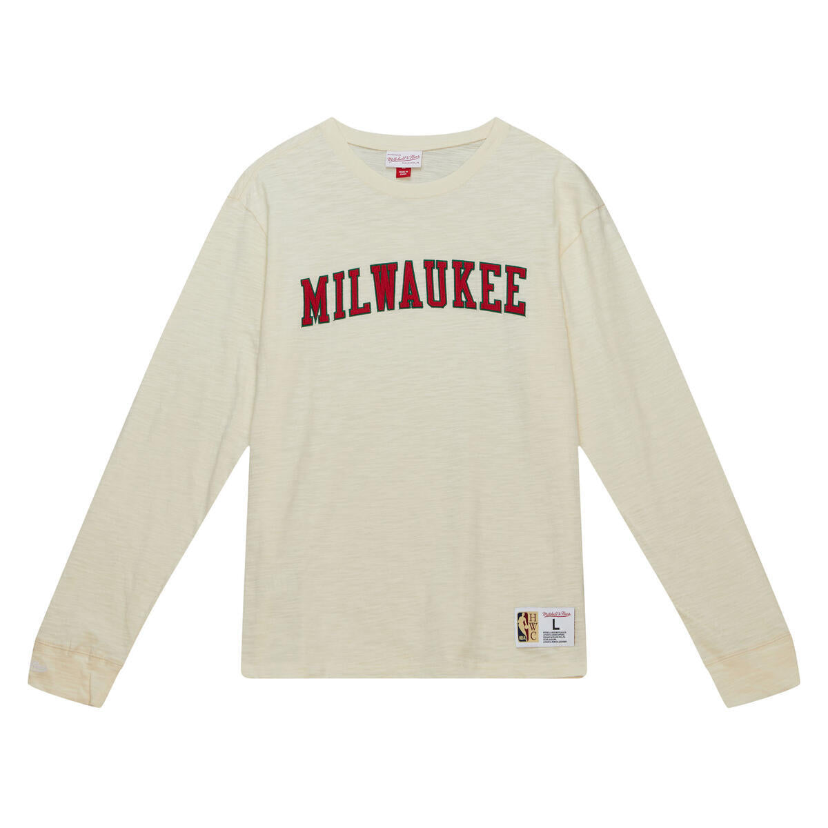 NBA LEGENDARY SLUB LS BUCKS Cream TCRW1227-MBUYYPPPCREA - Image 1