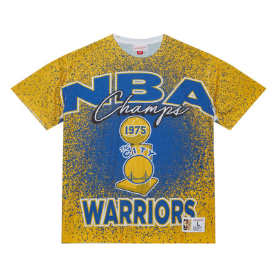 NBA CHAMP CITY SUBLIMATED SS TEE WARRIORS Multi-White TCRW5925-GSWYYPPPMTWH - Image 1