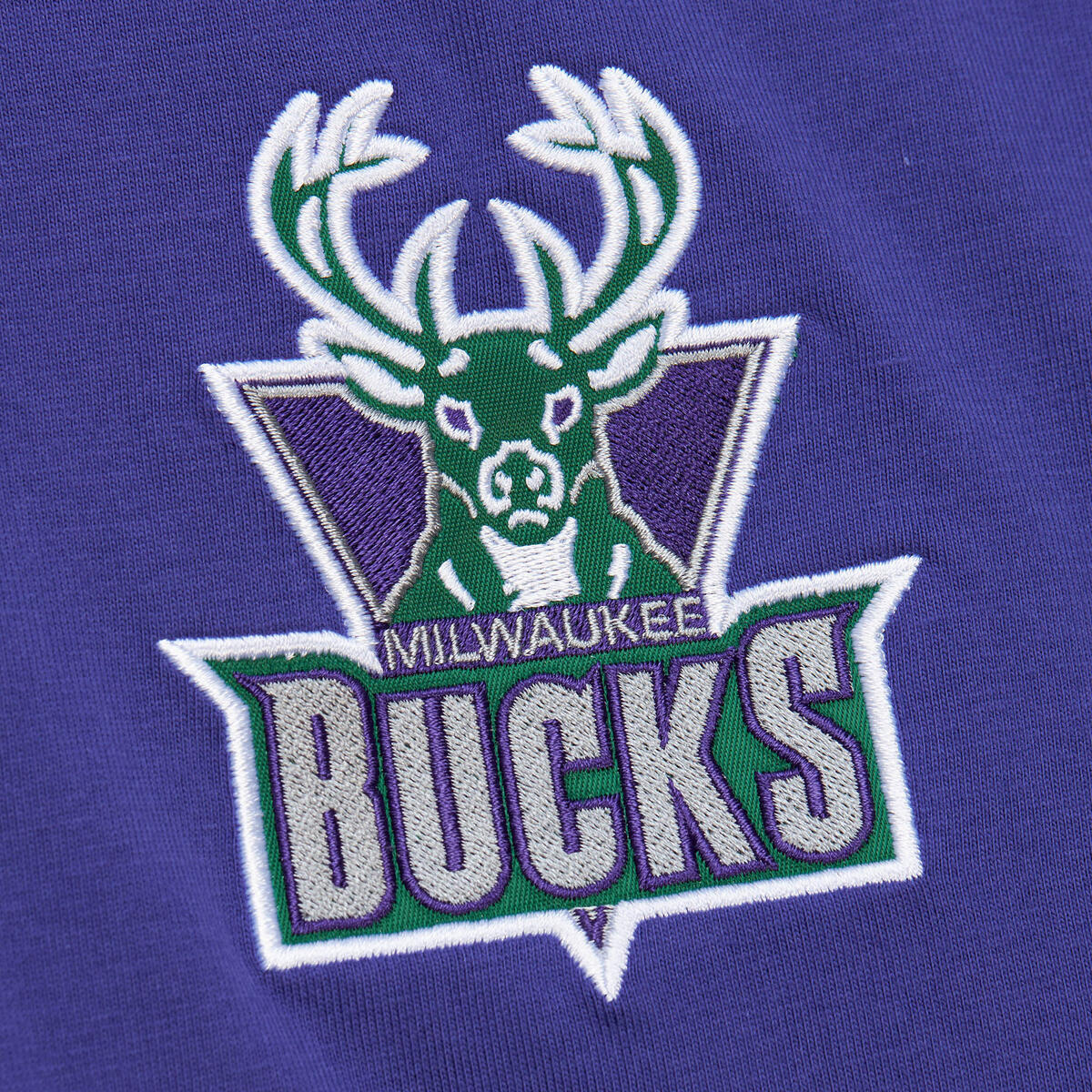 NBA JACQUARD RINGER SS TEE VINTAGE LOGO BUCKS Purple TCRW6601-MBUYYPPPPURP - Image 3