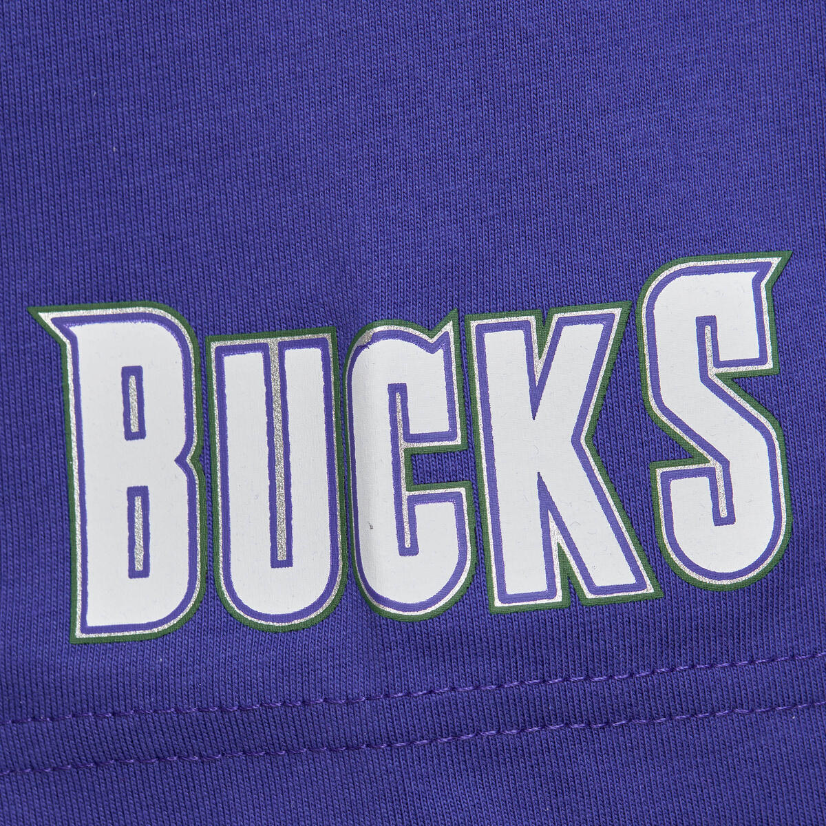 NBA JACQUARD RINGER SS TEE VINTAGE LOGO BUCKS Purple TCRW6601-MBUYYPPPPURP - Image 5