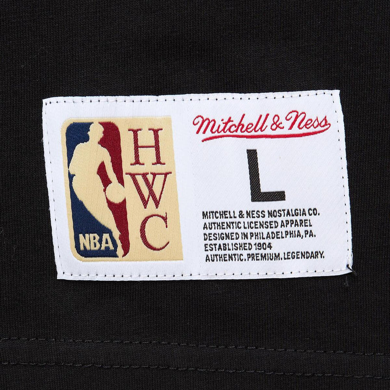 NBA JACQUARD RINGER SS TEE VINTAGE LOGO 76ERS Black TCRW6601-P76YYPPPBLCK - Image 2