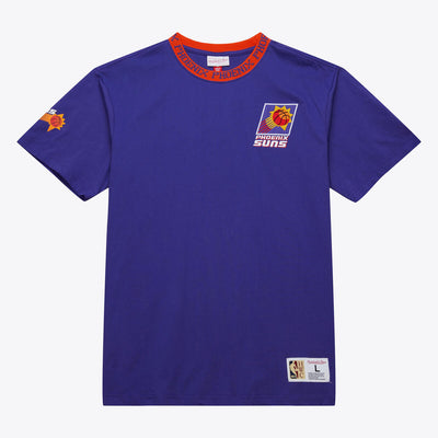 NBA JACQUARD RINGER SS TEE VINTAGE LOGO SUNS Purple TCRW6601-PSUYYPPPPURP - Image 1