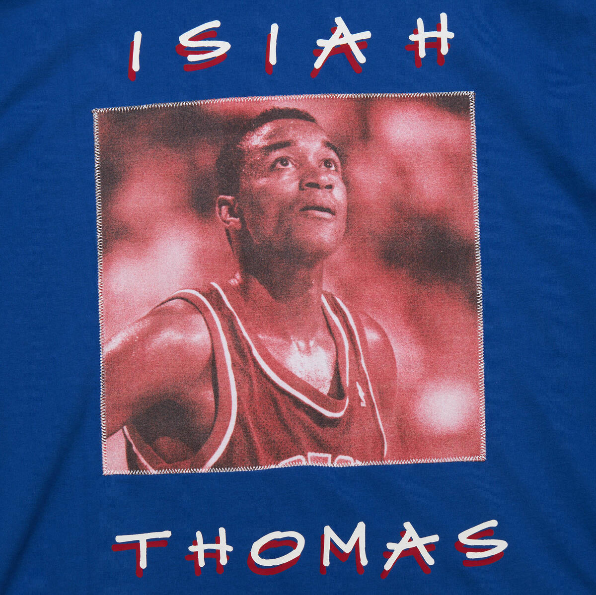 NBA HEAVYWEIGHT PREMIUM PLAYER TEE VINTAGE LOGO PISTONS ISAIAH THOMAS - Image 5