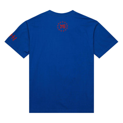 NBA HEAVYWEIGHT PREMIUM PLAYER TEE VINTAGE LOGO 76ERS JULIUS ERVING Royal TCRW6611-P76YYJERROYA - Image 2