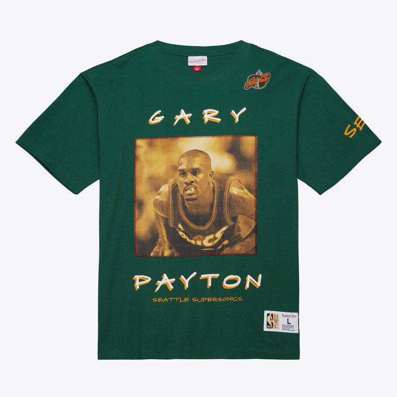 NBA HEAVYWEIGHT PREMIUM PLAYER TEE VINTAGE LOGO SUPERSONICS GARY PAYTON - Image 6