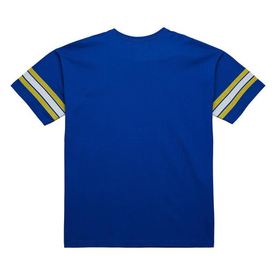 NBA FASHION OVERSIZED SS TEE VINTAGE LOGO WARRIORS Royal TCRW6624-GSWYYPPPROYA - Image 2