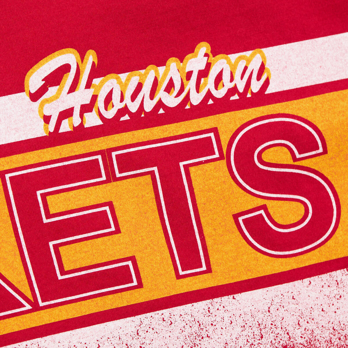 NBA FASHION OVERSIZED SS TEE VINTAGE LOGO ROCKETS Scarlet TCRW6624-HROYYPPPSCAR - Image 3