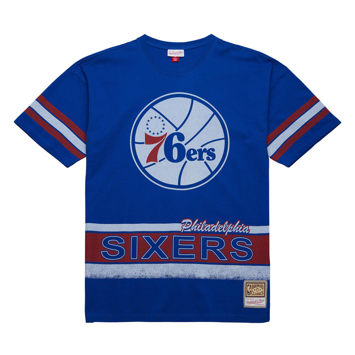 NBA FASHION OVERSIZED SS TEE VINTAGE LOGO 76ERS Royal TCRW6624-P76YYPPPROYA - Image 5