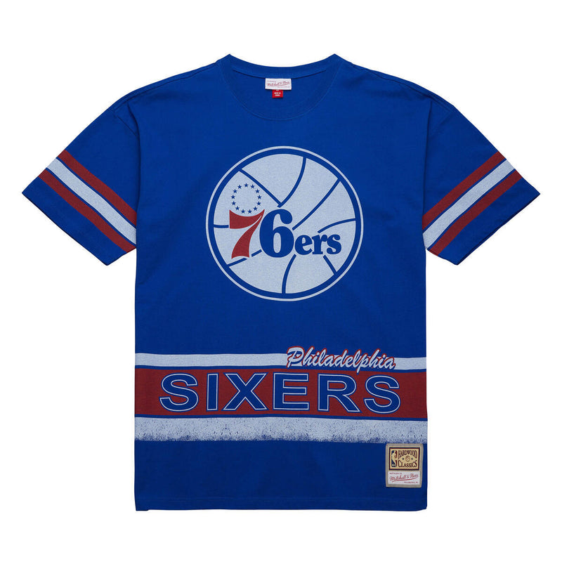 NBA FASHION OVERSIZED SS TEE VINTAGE LOGO 76ERS Royal TCRW6624-P76YYPPPROYA - Image 5